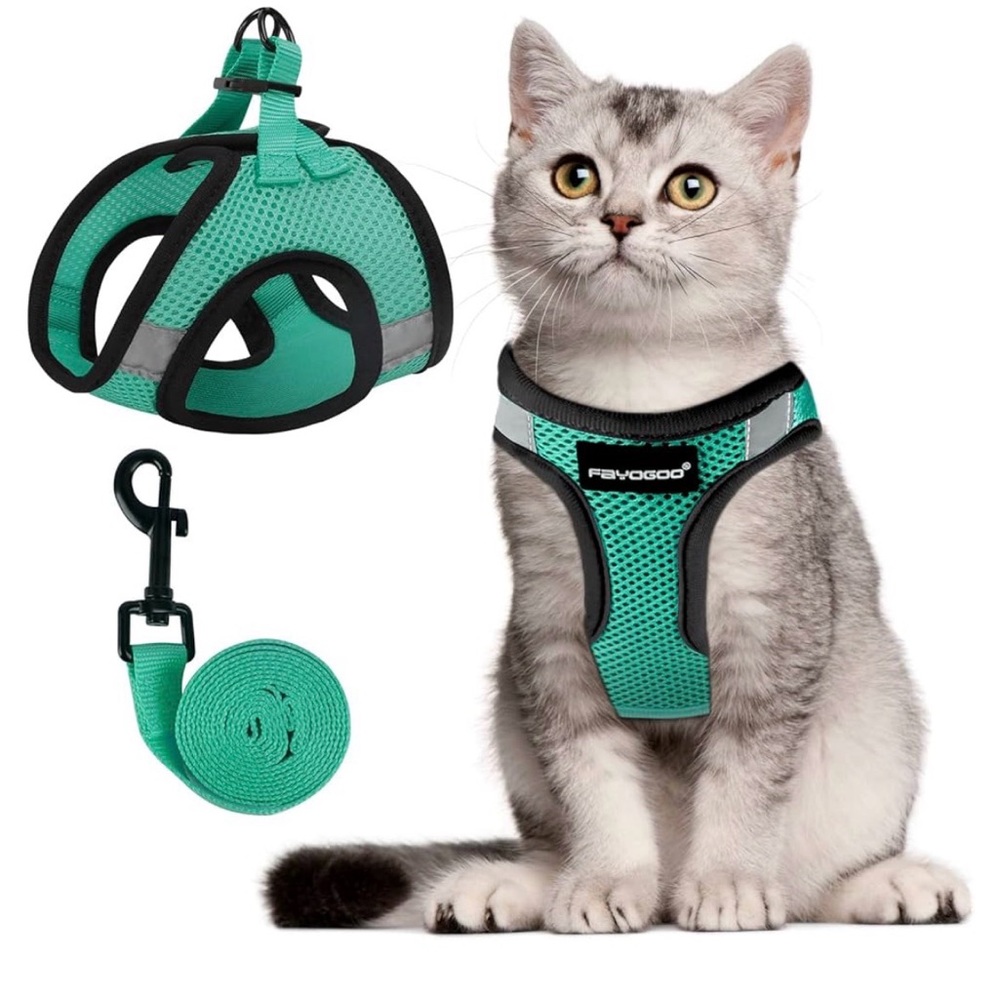 FAYOGOO Escape Proof Cat Harness and Leash Set